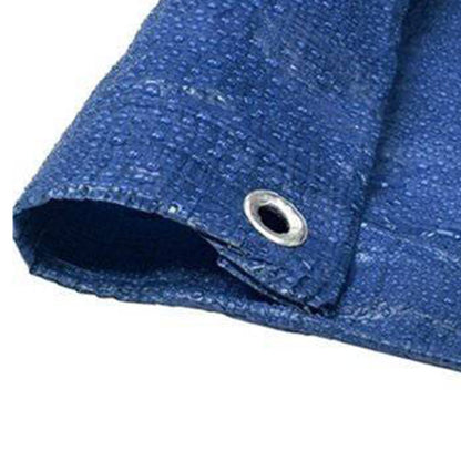 Heavy-Duty Blue Tarpaulin 100gsm Waterproof Reinforced Cover Sheet