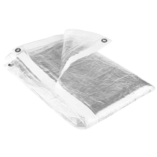 Glass Clear Tarpaulin 310gsm UV Resistant Waterproof PVC Market Stall Cover