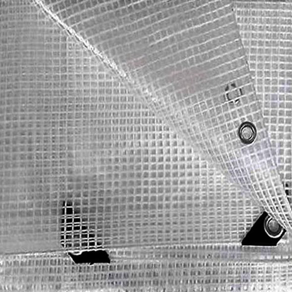 Lightweight 100gsm Clear Tarpaulin Transparent Mono Cover Polythene Tarp Sheet