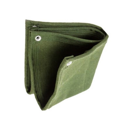Heavy Duty Cotton Duck Tarp – 21oz Waterproof Dark Green Canvas Tarpaulin Sheet