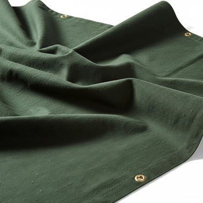 Heavy Duty Cotton Duck Tarp – 21oz Waterproof Dark Green Canvas Tarpaulin Sheet