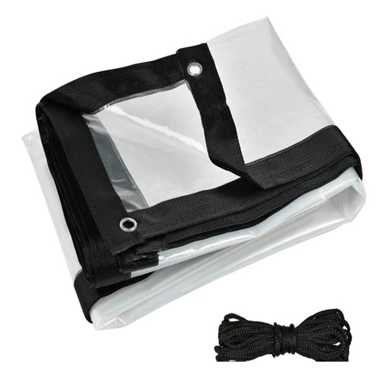 Waterproof Clear Tarpaulin with Eyelets Transparent Cover