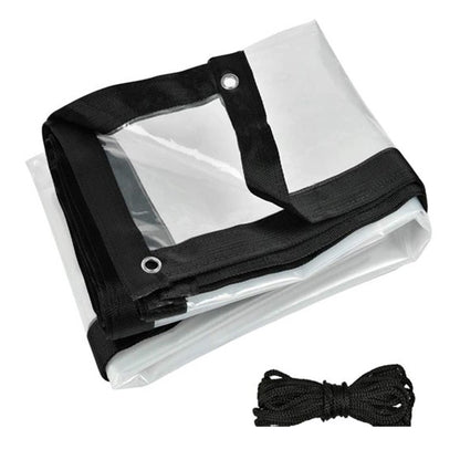 Waterproof Clear Tarpaulin with Eyelets Transparent Cover