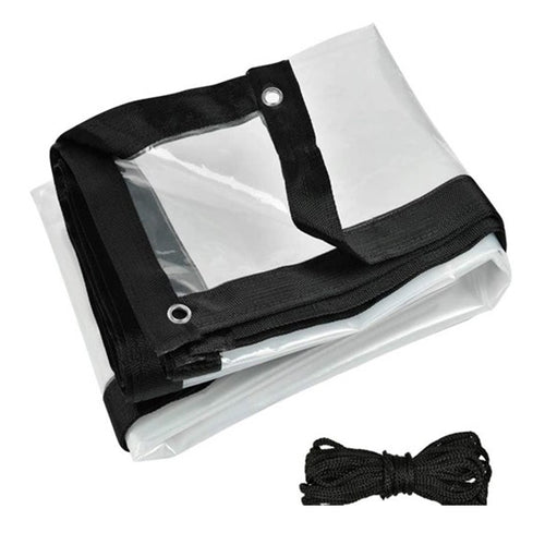 Waterproof Clear Tarpaulin with Eyelets Transparent Cover