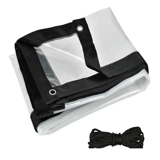 Waterproof Clear Tarpaulin with Eyelets Transparent Cover