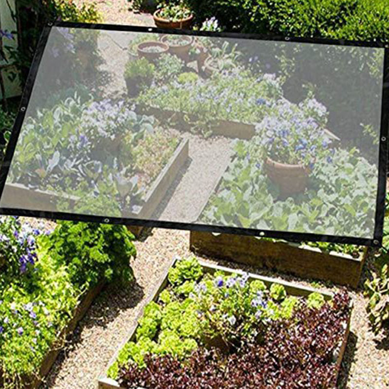 Waterproof Clear Tarpaulin with Eyelets Transparent Cover